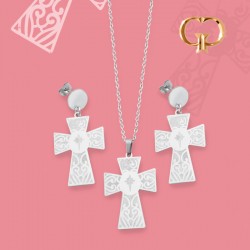 J146 - JUEGO ACERO CRUZ