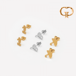 Z1676 - SET TOPOS DE ACERO X 3