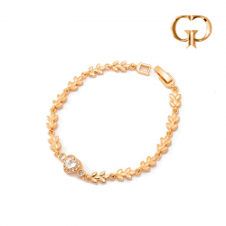 P950 - PULSERA HOJAS Y DIJE...