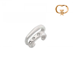 Z3214 - EARCUFF 3 ZIRCONES...