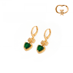 Z3905 - ARETE CORAZON VERDE...