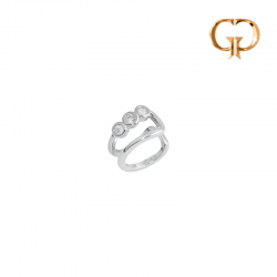 Z4160 - EARCUFF 3 ZIRCONES,...