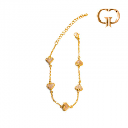 P1001 - PULSERA  CORAZONES...