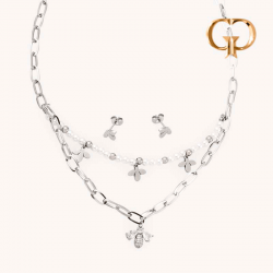 J1500 - JUEGO ACERO ABEJA...