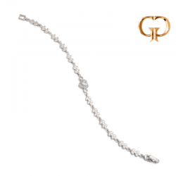 P948 - PULSERA HOJAS Y DIJE...