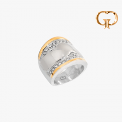 A704 - ANILLO CRUZADO ANCHO...