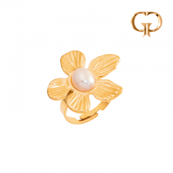 A1024 - ANILLO ACERO FLOR...
