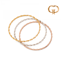 P813 - PULSERA ARO 3 TONOS...