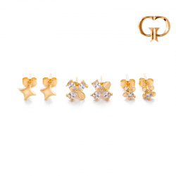 J1611 -  SET 3 TOPOS FLOR...