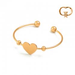 P1826 - ARO ACERO CORAZON LISO