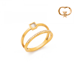 A622 -  ANILLO ACERO CUADRO...