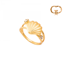 A1022 - ANILLO ACERO CONCHA...