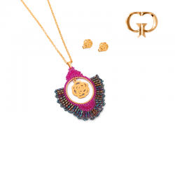 ZJ1122 - JUEGO ACERO ROSA...