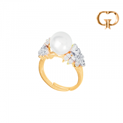 A225 - ANILLO BICOLOR PERLA...