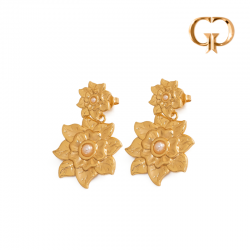 Z4060 - ARETE DORADO FLOR...