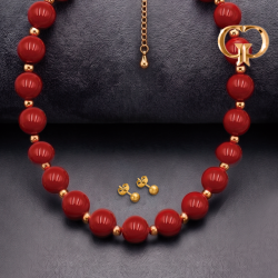 J1677 - JUEGO COLLAR BOLAS...