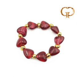 P1625 - PULSERA CORAZONES Y...