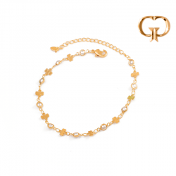 P837 - TOBILLERA PERLAS Y...