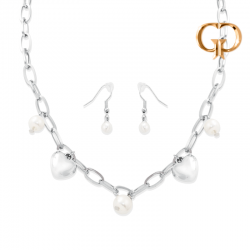 J1427 -  JUEGO ACERO PERLAS...